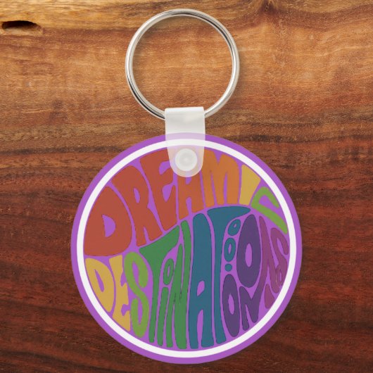 Dream Destination Inspirerend Sleutelhanger (Voorkant)