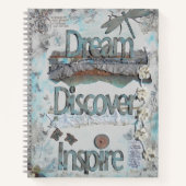 Dream, Discover, Inspire Quote Notitieboek (Voorkant)