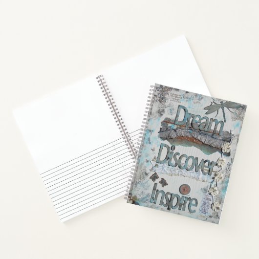 Dream, Discover, Inspire Quote Notitieboek (Binnen)
