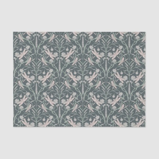 Dream Dragonfly Cornflower, Sterren, Chevron Tissuepapier (Voorkant)