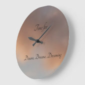 Dream, dromen, dromen, acrylwandklok grote klok (Hoek)