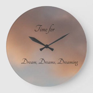 Dream, dromen, dromen, acrylwandklok grote klok