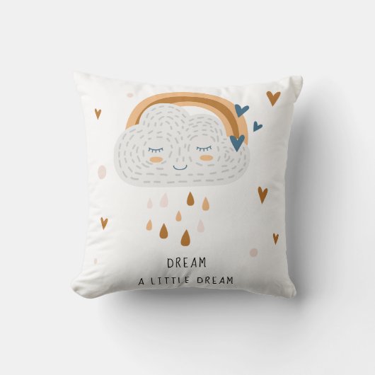 Dream een klein droomgepersonaliseerd naamkussen kussen (Voorkant)