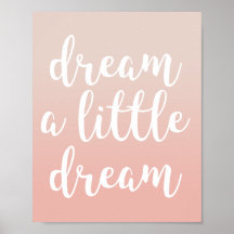 Dream een kleine droomroze ombre prijsdruk