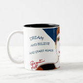 Dream en geloof mok met twee tonen 11oz (Links)