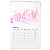 Dream en reis door steden kalender (Mar 2026)