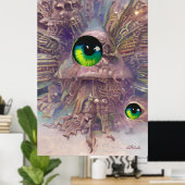Dream Epiphany Ken Gage Psychedelic Poster (Thuiskantoor)