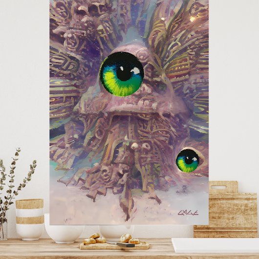 Dream Epiphany Ken Gage Psychedelic Poster (Keuken)