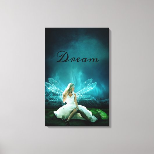 Dream Fairy en Frog Canvas Afdruk (Voorkant)