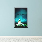Dream Fairy en Frog Canvas Afdruk (Insitu (Houten vloer))