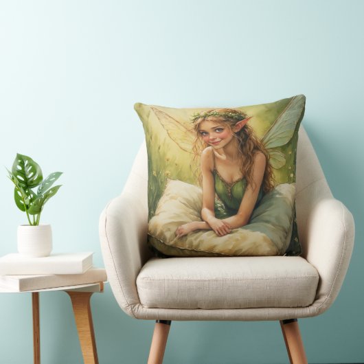 Dream Fairy Holding Pillow Kussen (Stoel)