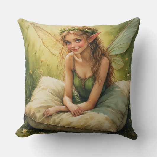 Dream Fairy Holding Pillow Kussen (Voorkant)