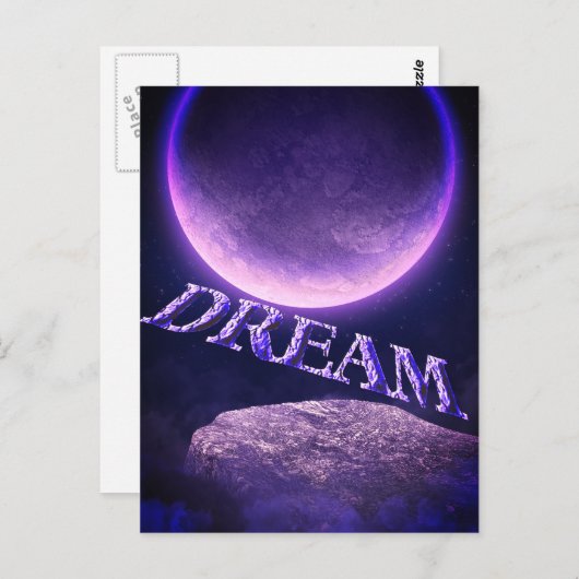 Dream Fantasy Moon Inspirerend Briefkaart (Voorkant / Achterkant)