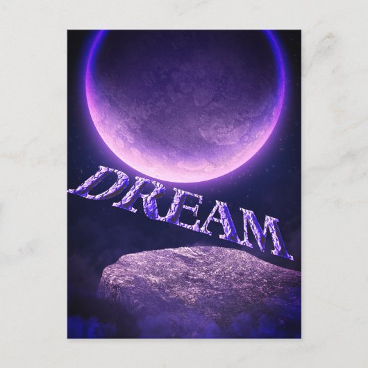 Dream Fantasy Moon Inspirerend Briefkaart (Voorkant)