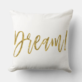 Dream Faux Gold Foil Pillow Kussen