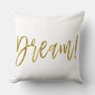Dream Faux Gold Foil Pillow Kussen