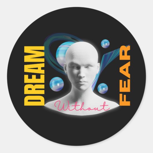 Dream Fear Classic Round Sticker (Voorkant)