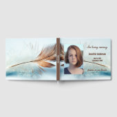 Dream Feather Funeral Memorial Photo Guest Book Gastenboek (Volledig)