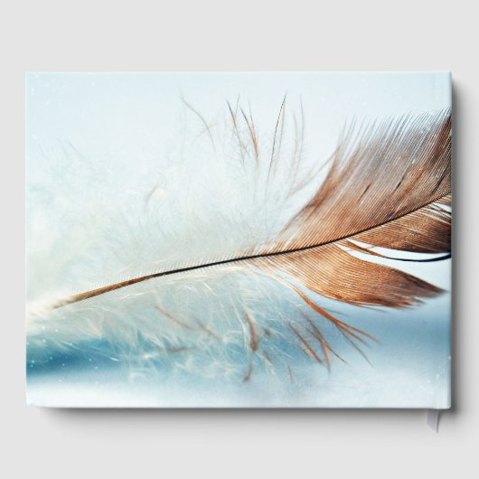 Dream Feather Funeral Memorial Photo Guest Book Gastenboek (Achterkant)