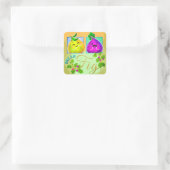 Dream Fig - Punny Garden Square Sticker (Tas)