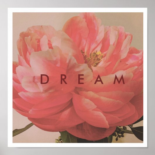 Dream Floral Poster (Voorkant)