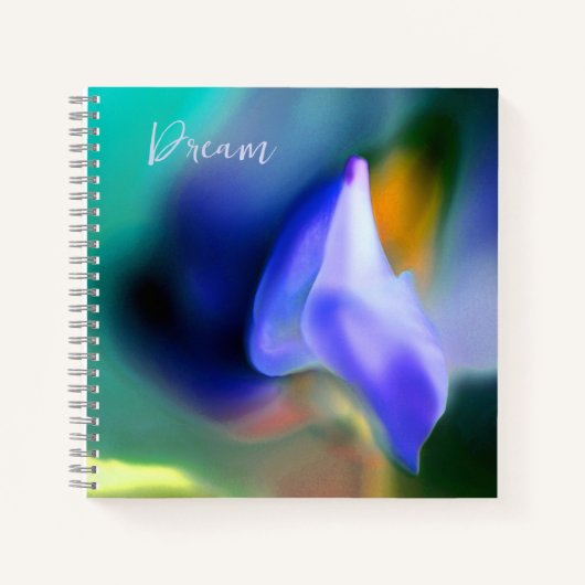 "Dream" Floral Print Spiral Notitieboek (Voorkant)
