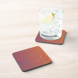 Dream Flow l Abstract Trippy Patroon - No. 01 Bier Onderzetter