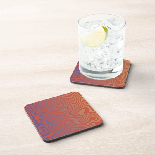 Dream Flow l Abstract Trippy Patroon - No. 01 Bier Onderzetter (Rechterzijde)
