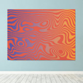 Dream Flow l Abstract Trippy Patroon - No. 01 Canvas Afdruk (Insitu (Houten vloer))