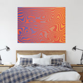 Dream Flow l Abstract Trippy Patroon - No. 01 Canvas Afdruk (Insitu (Slaapkamer))