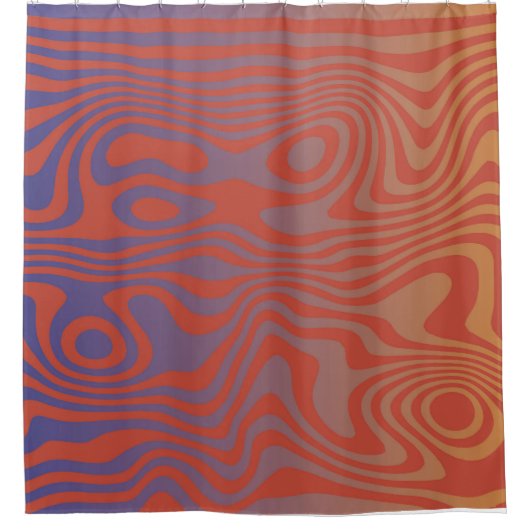 Dream Flow l Abstract Trippy Patroon - No. 01  Douchegordijn (Voorkant)