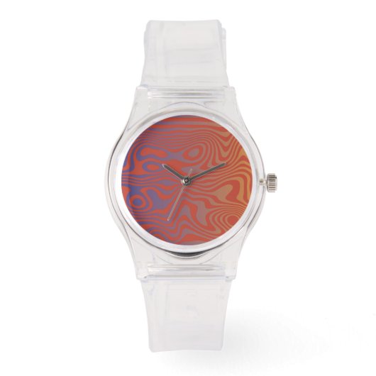 Dream Flow l Abstract Trippy Patroon - No. 01 Horloge (Voorkant)