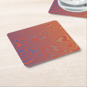 Dream Flow l Abstract Trippy Patroon - No. 01 Kartonnen Onderzetters (Schuin)