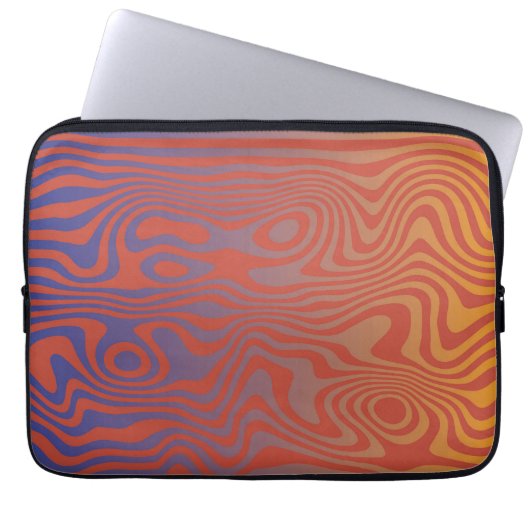 Dream Flow l Abstract Trippy Patroon - No. 01 Laptop Sleeve (Voorkant)