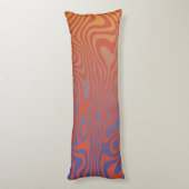 Dream Flow l Abstract Trippy Patroon - No. 01 Lichaamskussen (Achterkant (Verticaal))