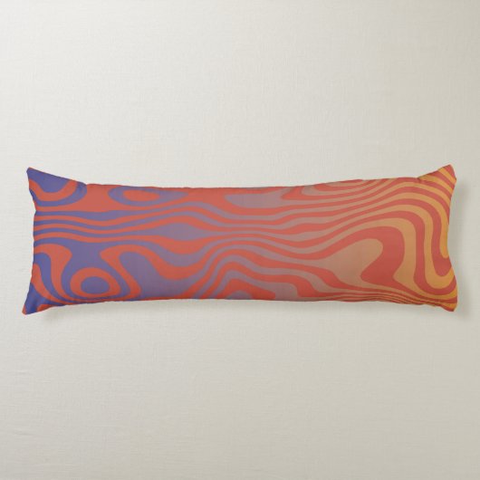 Dream Flow l Abstract Trippy Patroon - No. 01 Lichaamskussen (Voorkant)