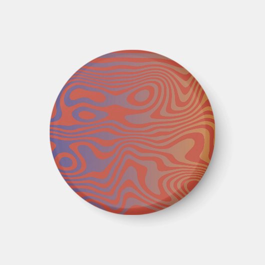 Dream Flow l Abstract Trippy Patroon - No. 01 Magneet (Voorkant)