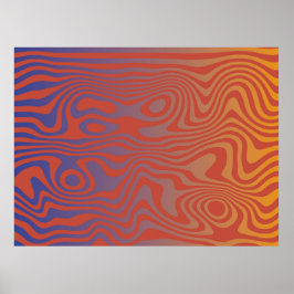 Dream Flow l Abstract Trippy Patroon - No. 01 Poster