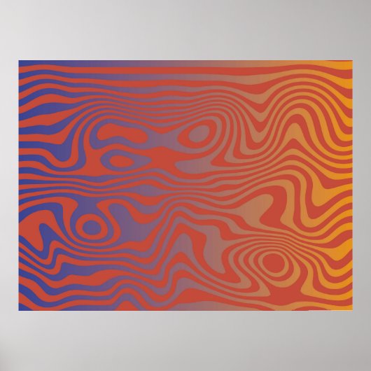 Dream Flow l Abstract Trippy Patroon - No. 01 Poster (Voorkant)