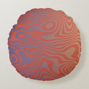 Dream Flow l Abstract Trippy Patroon - No. 01 Rond Kussen