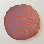 Dream Flow l Abstract Trippy Patroon - No. 01 Rond Kussen (Achterkant)