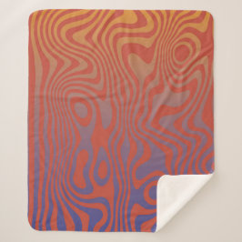 Dream Flow l Abstract Trippy Patroon - No. 01 Sherpa Deken