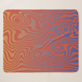 Dream Flow l Abstract Trippy Patroon - No. 01 Sherpa Deken