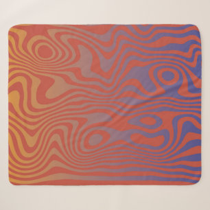 Dream Flow l Abstract Trippy Patroon - No. 01 Sherpa Deken