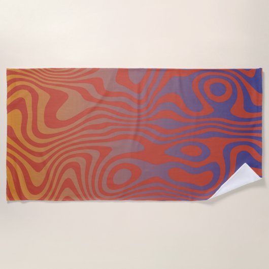 Dream Flow l Abstract Trippy Patroon - No. 01 Strandlaken (Voorkant)