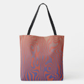 Dream Flow l Abstract Trippy Patroon - No. 01 Tote Bag (Achterkant)