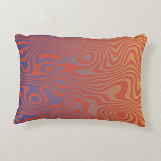 Dream Flow l Abstract Trippy Pattern - No. 01 Accent Kussen (Achterkant)
