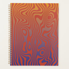 Dream Flow l Abstract Trippy Pattern - No. 01 Planner