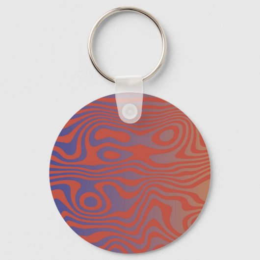 Dream Flow l Abstract Trippy Pattern - No. 01 Sleutelhanger (Voorkant)