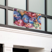 Dream Garden – Bold & Artistic Floral Design Spandoek (Buitenkant Gebouw)